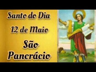 São Pancrácio, intercessor contra cólicas e dores de cabeça, rogai por nós!