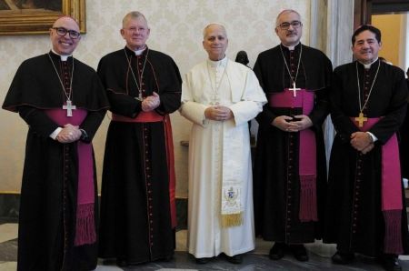 Papa Leão XIV e presidente da CNBB